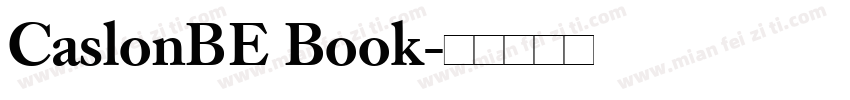 CaslonBE Book字体转换